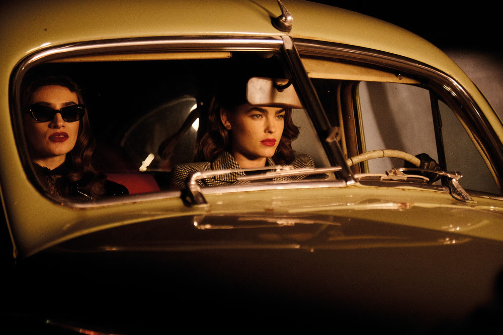 A scene from Charlotte Olympia's film noir 'Accessory to a Murder' 